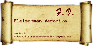 Fleischman Veronika névjegykártya