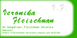 veronika fleischman business card